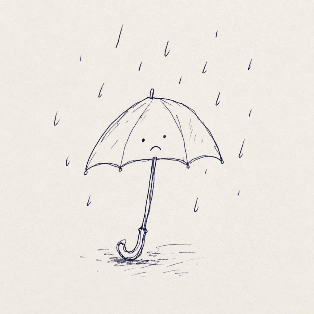Convenience Umbrella Sad Sketch preview