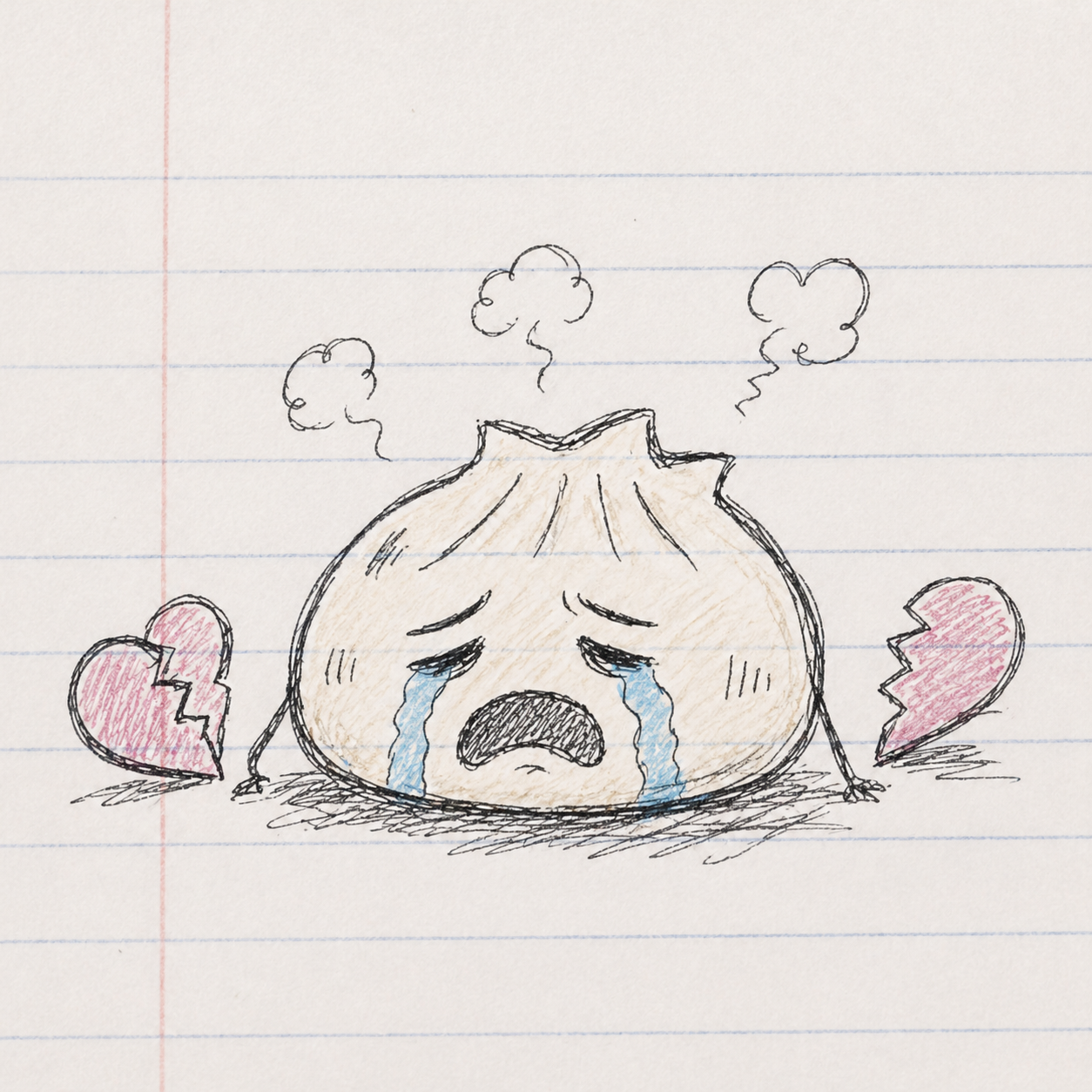 Dumpling Breakup Doodle preview