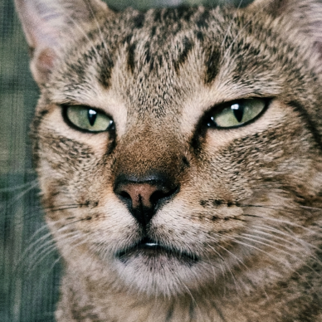 Judging Cat Close-up preview