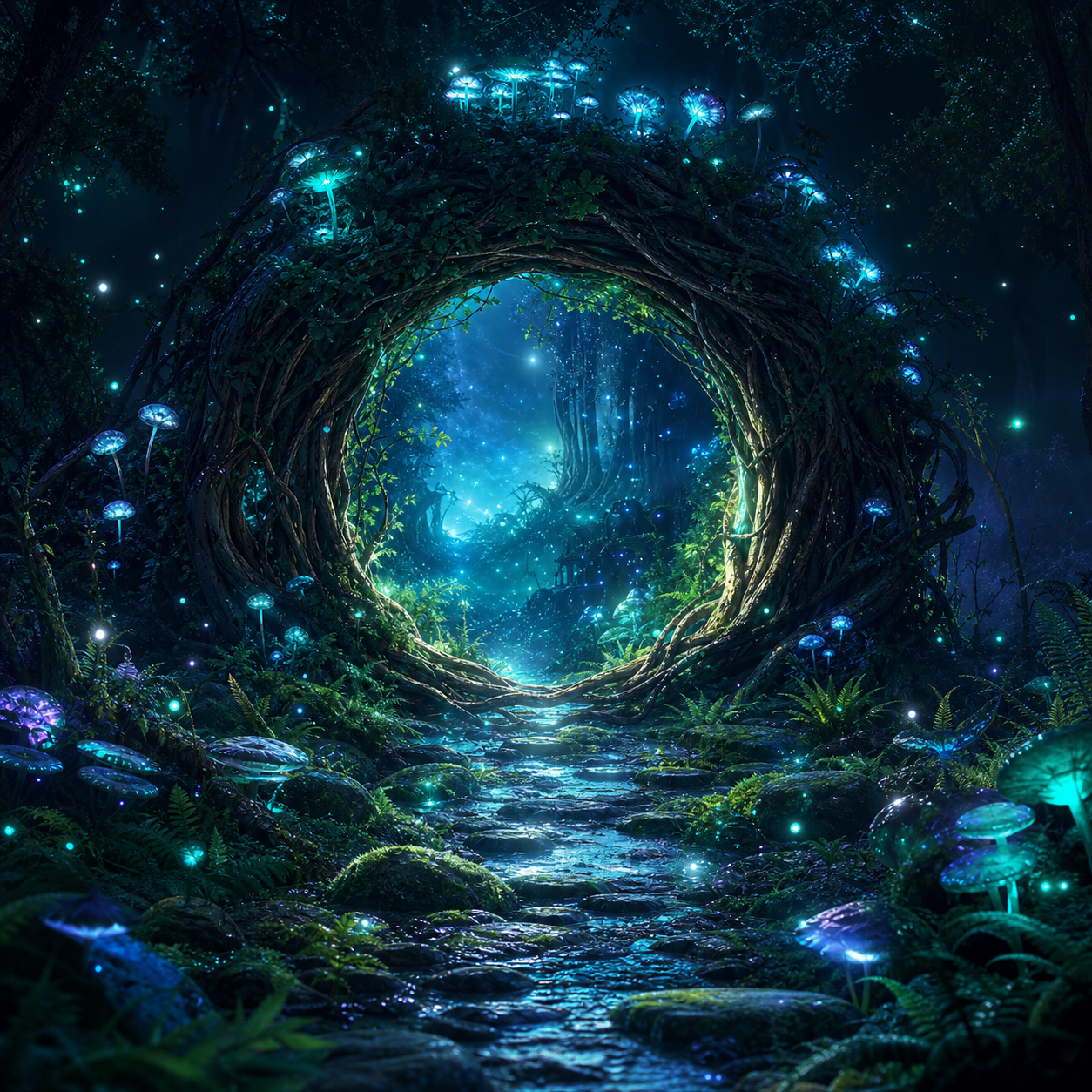 Bioluminescent Forest Portal preview