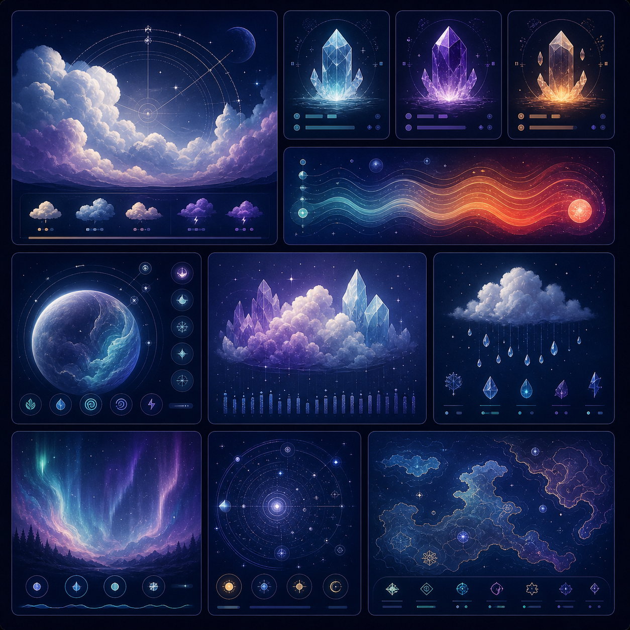 Dream Weather Data Tiles preview