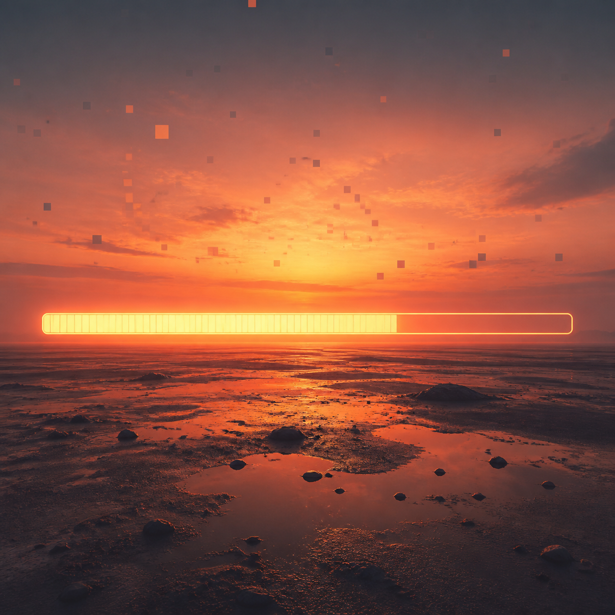 Broken Loading Bar Sunset preview