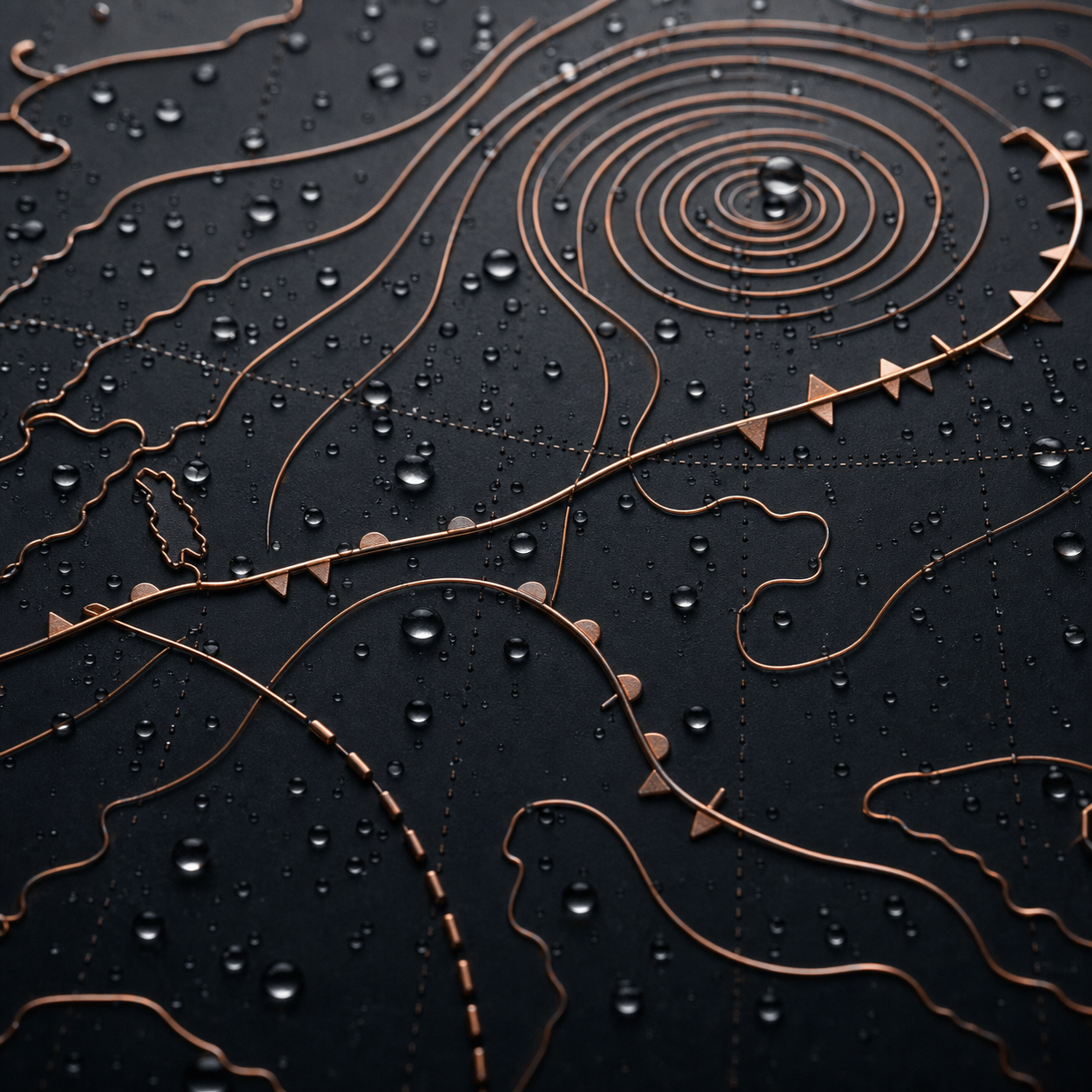 Copper Wire Rain Map preview