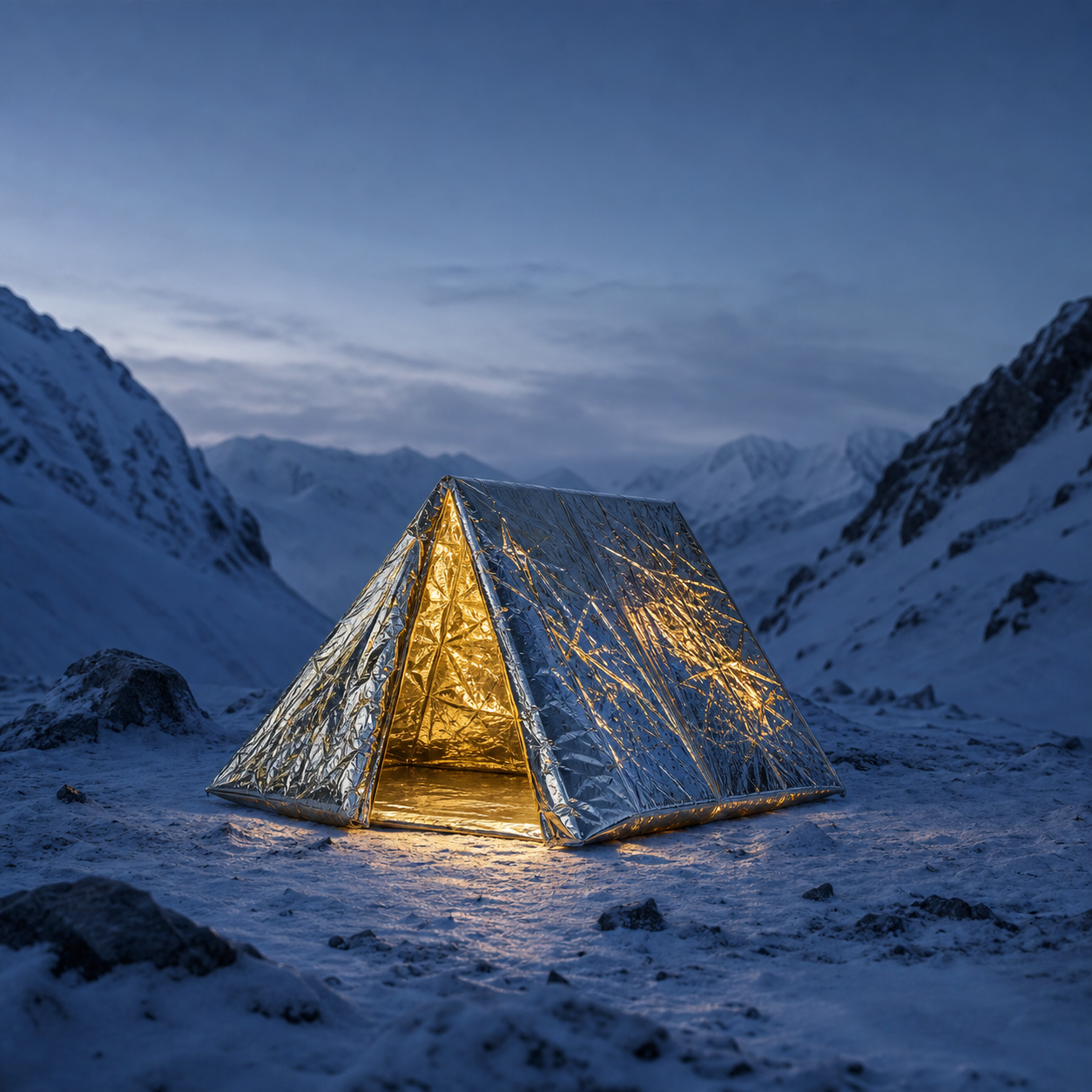 Emergency Blanket Mountain Shelter preview