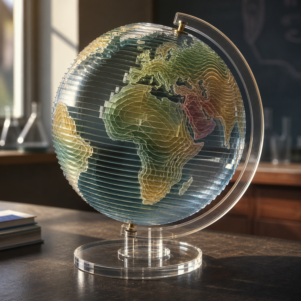 Acrylic Contour Classroom Globe preview