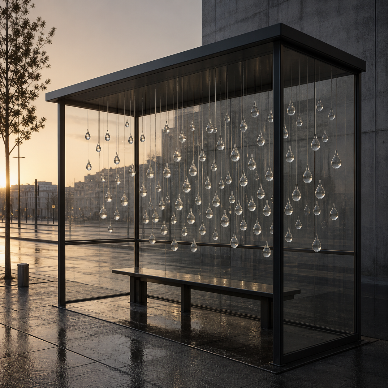 Rain Sample Bus Shelter preview