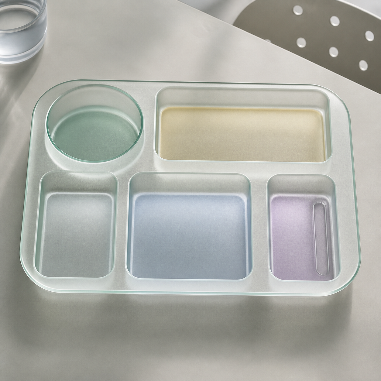 Frosted Lab Glass Lunch Tray preview