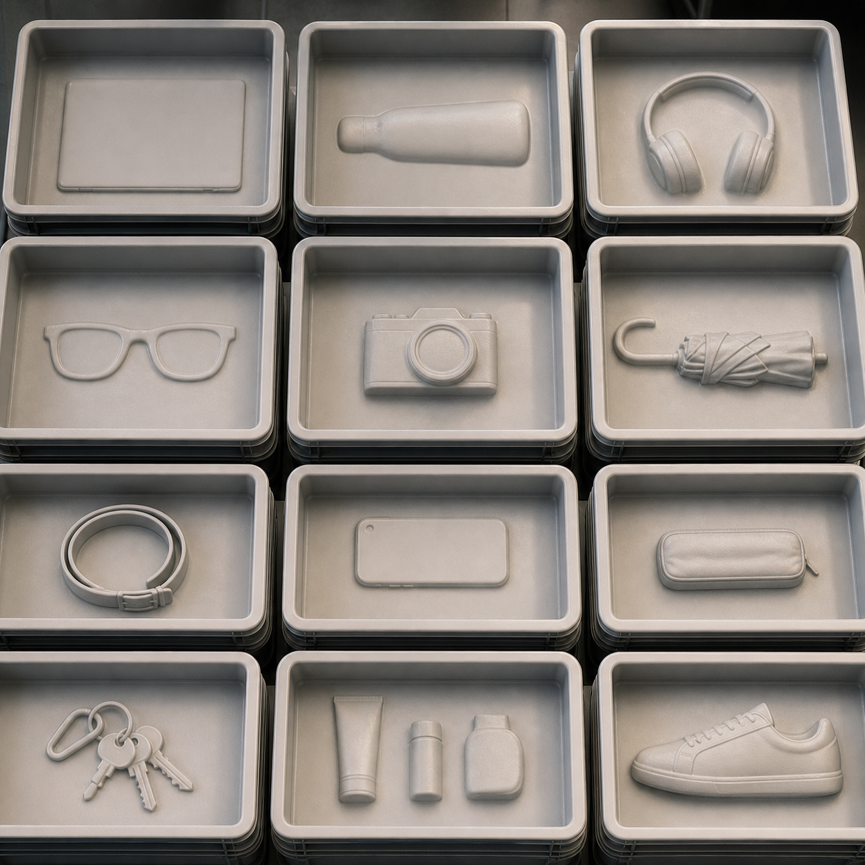 Airport Security Fossil Trays preview