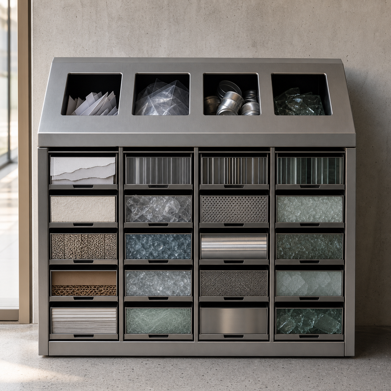 Recycling Bin Material Library preview